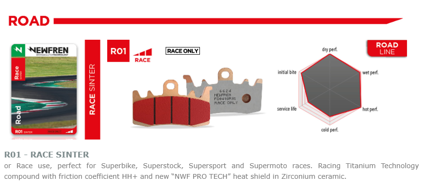 Newfren Brake Pad FD0415-R01 (Race Only) - Image 2
